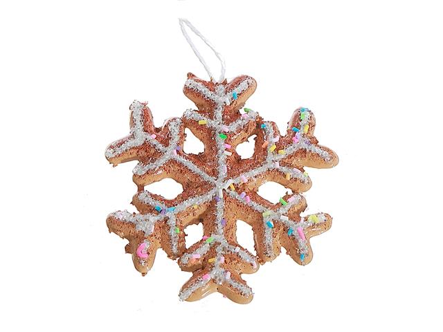 GINGERBREAD SNOWFLAKE ORNAMENT