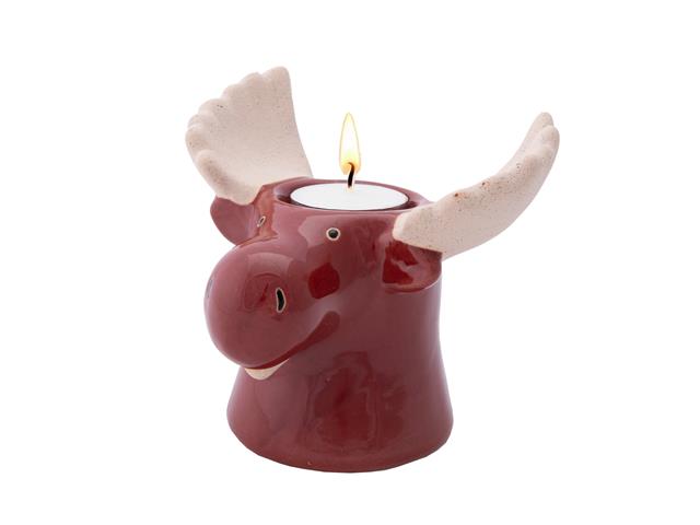 CERAMIC T - LIGHT HOLDER MOOSE