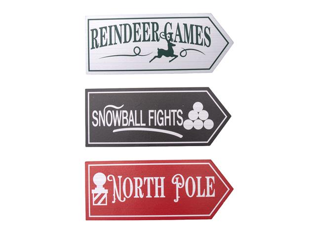 MDF CHRISTMAS ARROW TABLE BLOCKS (ASSTD)