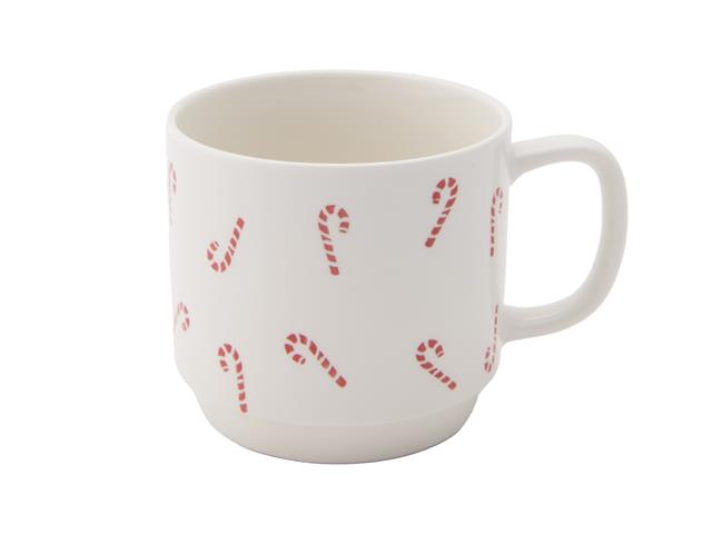 CERAMIC MUG (CANDY CANE)