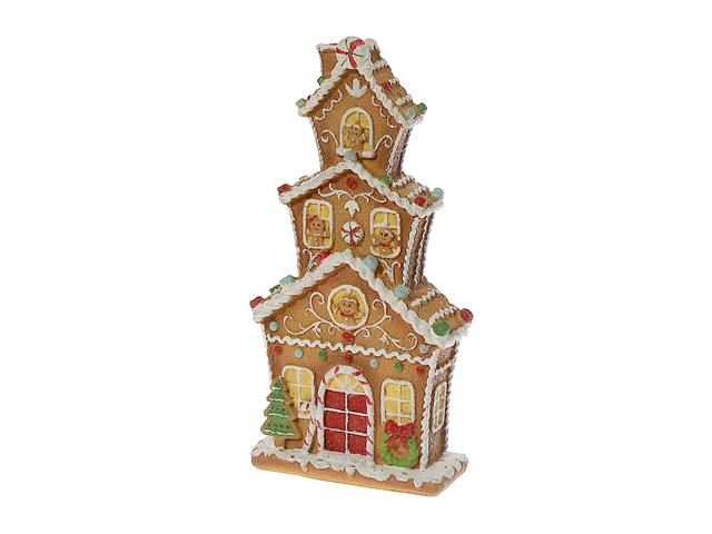 POLYRESIN GINGERBREAD HOUSE DÉCOR