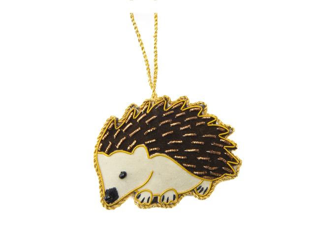 HANDCRAFTED HEDGEHOG HANGING ORNAMENT