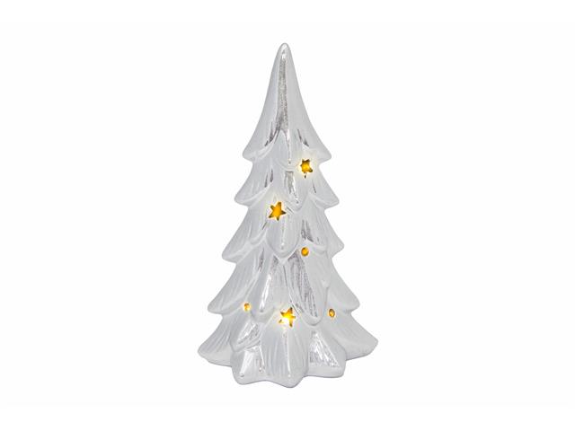 LED PORCELAIN METALLIC TREE (SILVER)