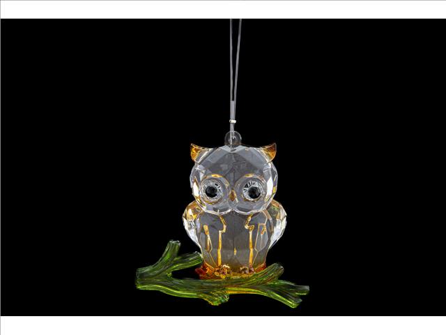 ACRYLIC CRYSTAL ORNAMENT (OWL)
