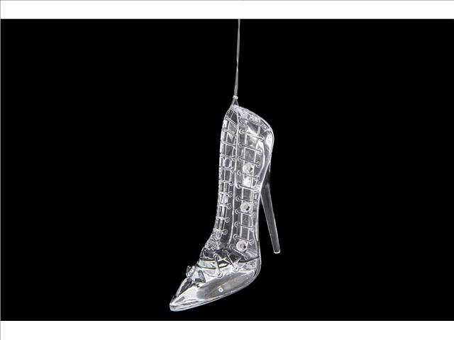 ACRYLIC CRYSTAL ORNAMENT (SHOE WITH GEMS)