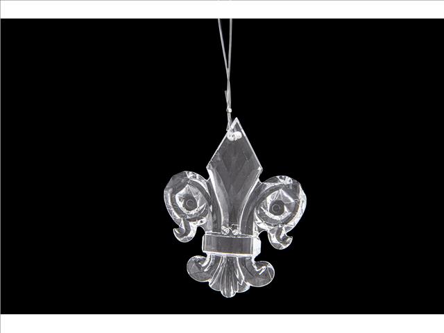 ACRYLIC CRYSTAL ORNAMENT (FLEUR DE LIS)