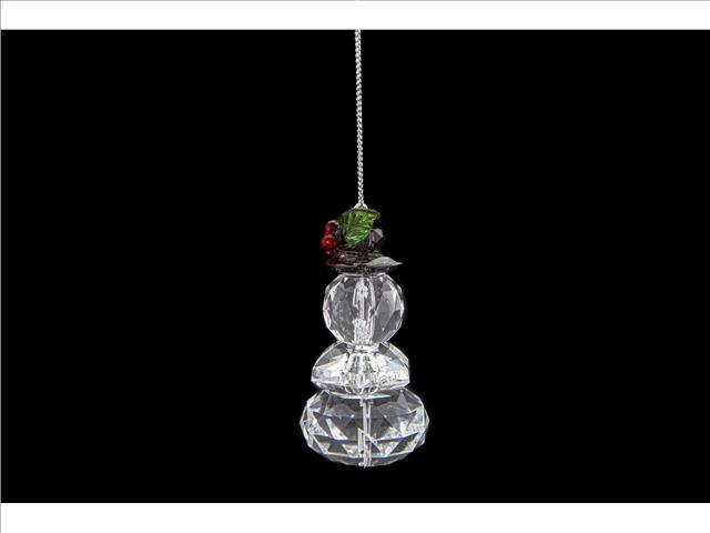 ACRYLIC CRYSTAL ORNAMENT (SNOWMAN)