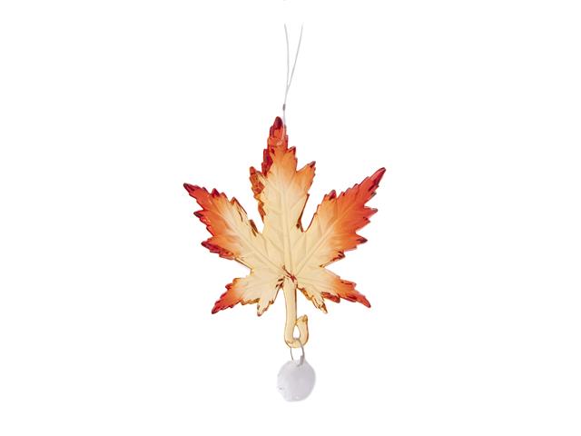 ACRYLIC CRYSTAL ORNAMENT (2-TONE MAPLE LEAF)