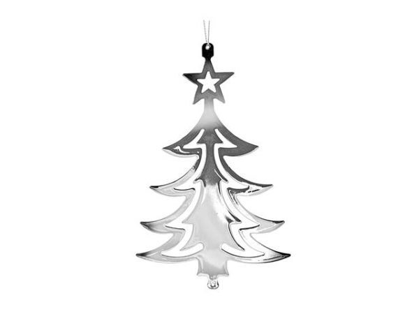 FLAT SILVER METAL ORNAMENT (TREE) - IH Casadecor