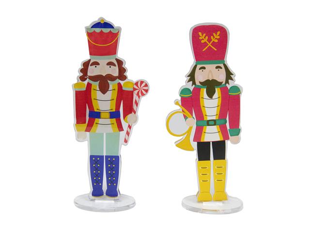 ACRYLIC SHAPED TABLETOP DECOR (NUTCRACKER) (ASSTD)