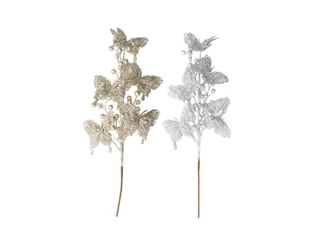 GLITTER BUTTERFLIES AND BERRIES PICK (ASSTD)