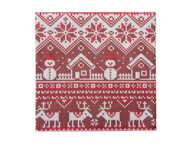 20 PK LUNCHEON 3 PLY NAPKIN (RED WINTER VILLAGE)