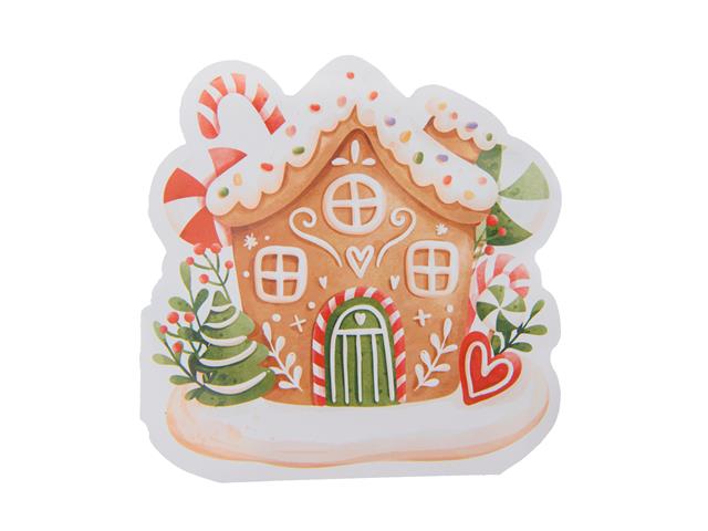12 PK 3 PLY SHAPED NAPKIN (GINGERBREAD HOUSE)
