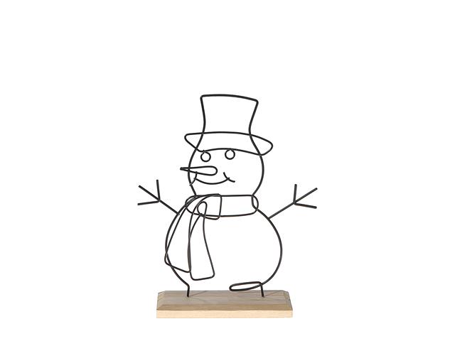 WIRE SNOWMAN STAND DECOR (SMALL)