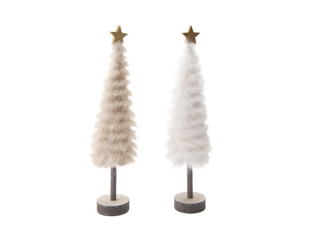 FUR TREE WITH GOLD STAR