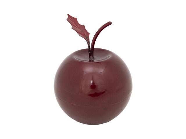 RED METAL APPLE TABLE DECOR