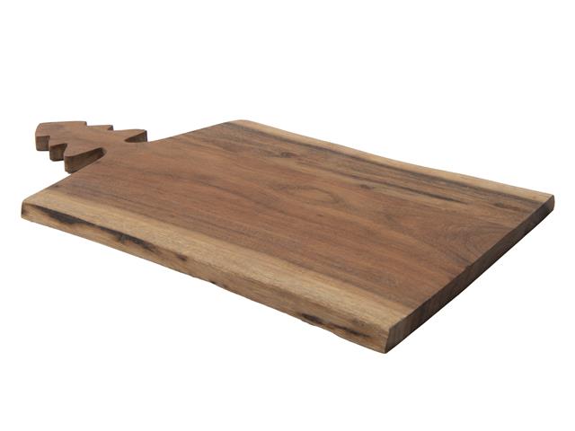 ACACIA WOODEN SERVING BOARD WITH TREE HANDLE