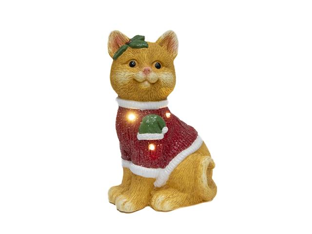 LED MAGNESIA CAT IN RED SWEATER