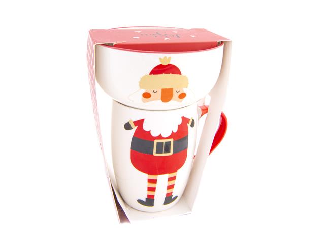 CERAMIC MUG AND BOWL SET (SANTA)