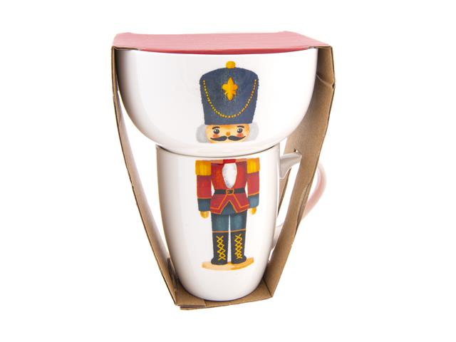 CERAMIC MUG AND BOWL SET (NUTCRACKER)