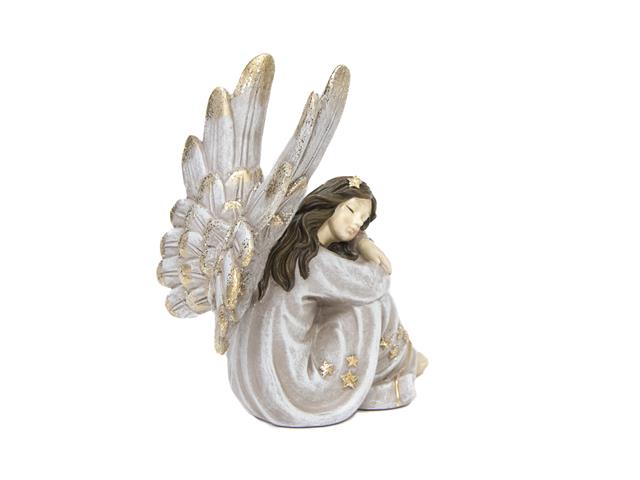 ANGEL STATUE HUGGING KNEE