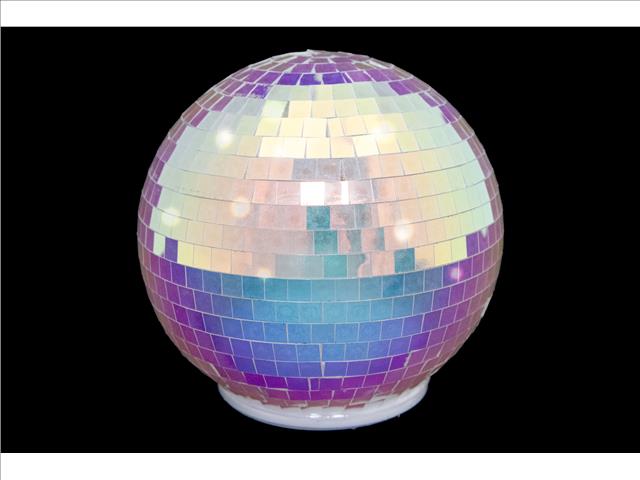 LED IRIDESCENT DISCO GLASS ORNAMENT STAND