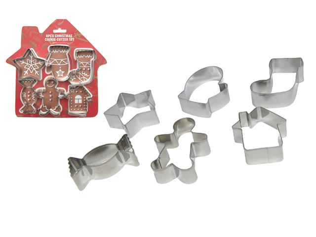 CHRISTMAS COOKIE CUTTER (HOLIDAY HOUSE) (6 PC)