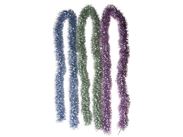 2M METALLIC TINSEL MIXED NEEDLE GARLAND (ASSTD)