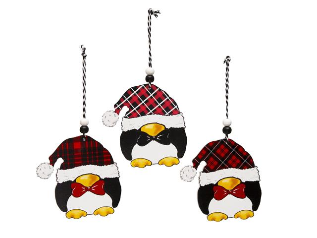 b50 ORNAMENT PENGUIN 3 AST