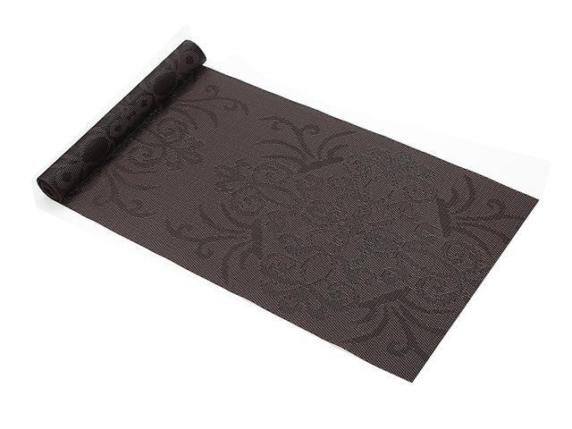 VINYL TABLE RUNNER (54") (DAMASK) (CHOCOLATE)