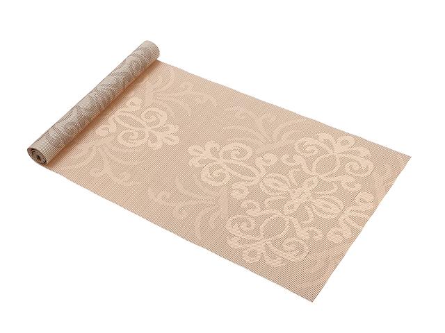 VINYL TABLE RUNNER (72") (DAMASK) (NATURAL)