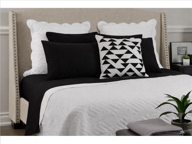 3PC ALLURE 90GSM MICROFIBER SHEET SET - TWIN (BLACK)