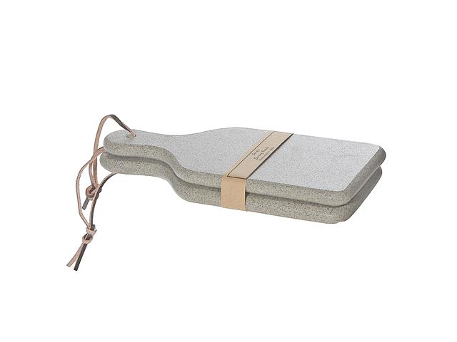 2PC TERRAZZO MARBLE CHEESE BOARD (STONE) (11X5")