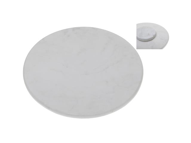 14" MARBLE LAZY SUSAN (WHITE)