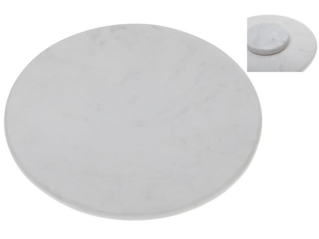 16" MARBLE LAZY SUSAN (WHITE)