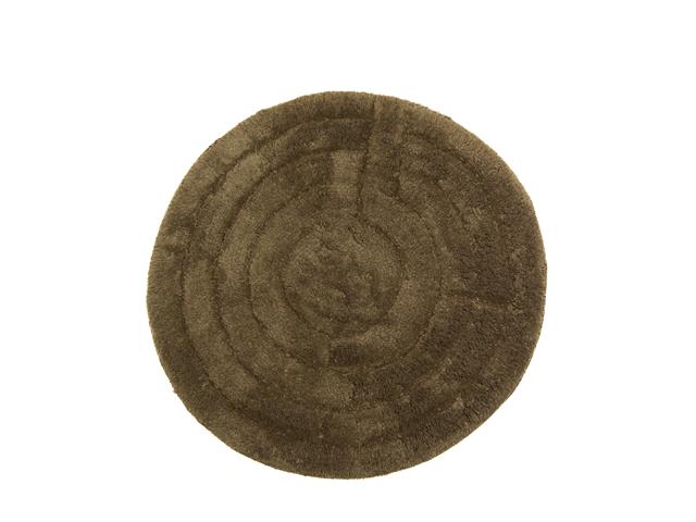 LUX ROUND BATH MAT (BROWN) (24" DIA)