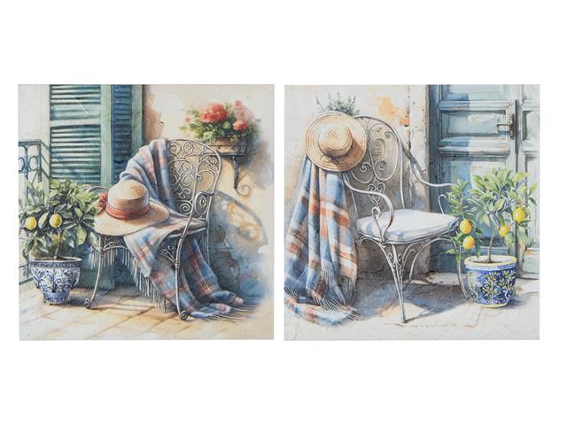 MDF TEXTURE PRINT (GARDEN CHAIR) (ASSTD)