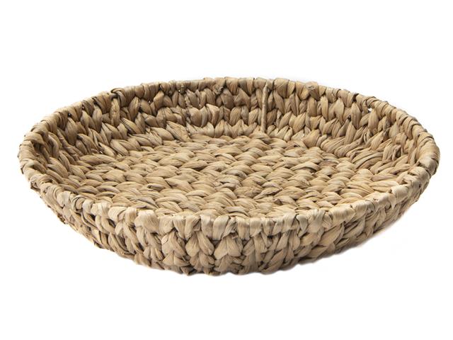 ROUND WATER HYACINTH TRAY