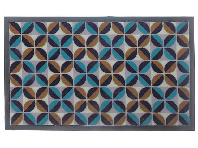 PRINTED PVC MAT (FLOWER BURST) (18"X30")