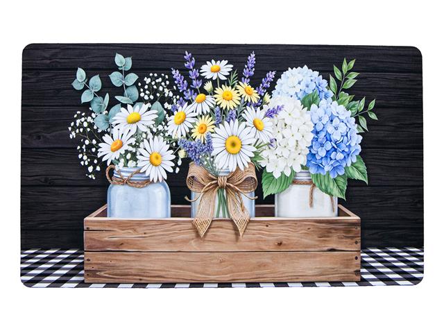 PRINTED RUBBER MAT (FLORAL ARRANGEMENTS)