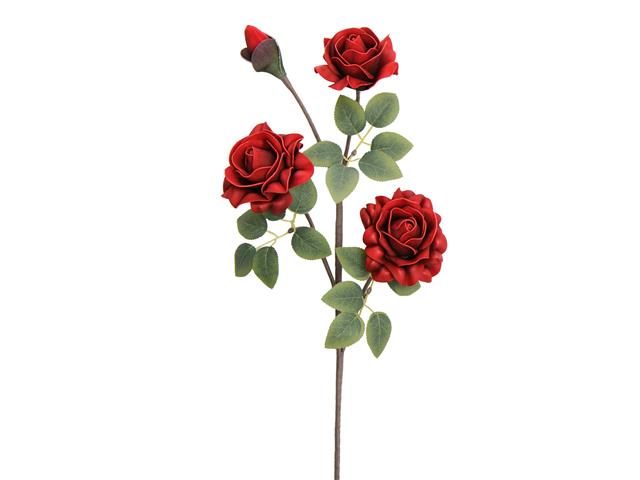 3 HEAD LONG STEM ROSES (RED)