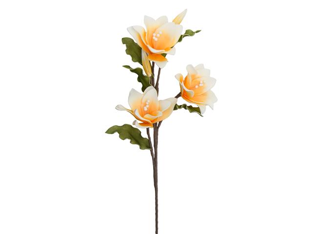 3 HEAD LONG STEM LILIES (ORANGE)