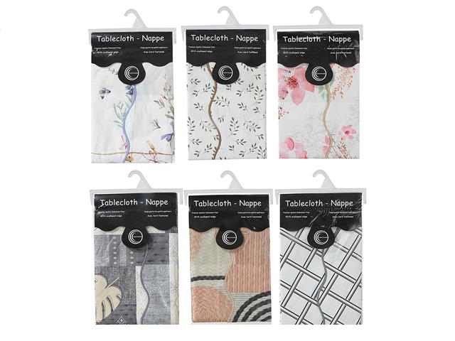 PVC TABLE CLOTH (ASSORTED) (60" ROUND)