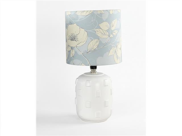 CERAMIC LAMP WITH SHADE (TERRA) (BLUE BOTANICA)