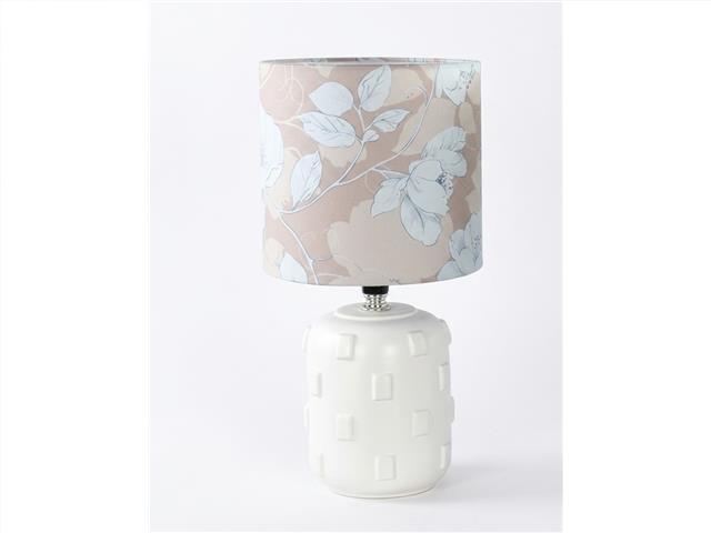 CERAMIC LAMP WITH SHADE (TERRA) (ROSE BOTANICA)