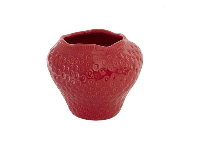 4.9" STRAWBERRY CERAMIC PLANTER