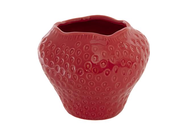 6.5" STRAWBERRY CERAMIC PLANTER