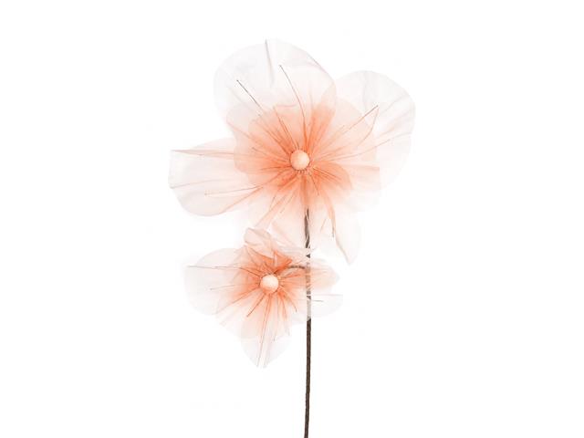 37.5" 2 HEAD LONG STEM ORGANZA STEM (PINK)