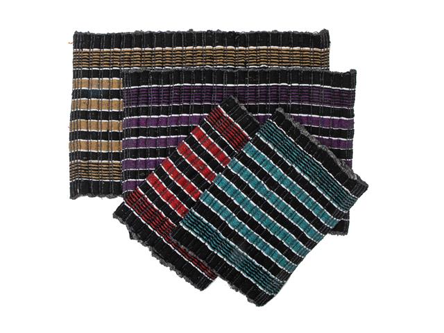 STRIPED RUG (ASSTD) (16" X 24")