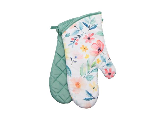 OVEN MITTS (2 PCS) (SPRING FLOWERS)